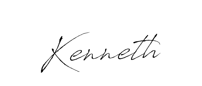 Create a beautiful signature design for name Kenneth. With this signature (Antro_Vectra) fonts, you can make a handwritten signature for free. Kenneth signature style 6 images and pictures png