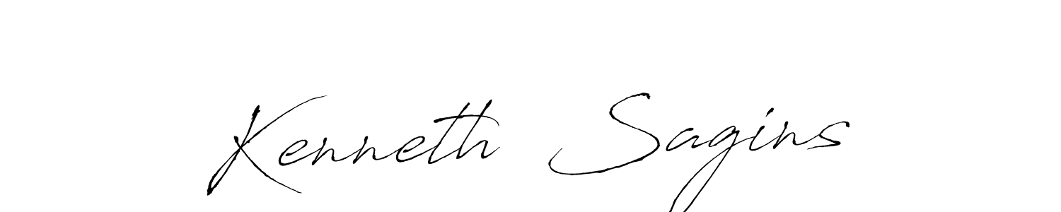 How to make Kenneth  Sagins signature? Antro_Vectra is a professional autograph style. Create handwritten signature for Kenneth  Sagins name. Kenneth  Sagins signature style 6 images and pictures png