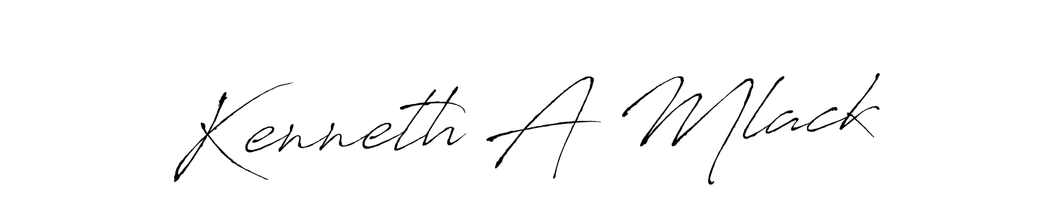 Use a signature maker to create a handwritten signature online. With this signature software, you can design (Antro_Vectra) your own signature for name Kenneth A Mlack. Kenneth A Mlack signature style 6 images and pictures png