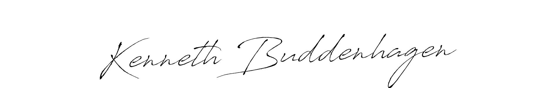 How to make Kenneth Buddenhagen name signature. Use Antro_Vectra style for creating short signs online. This is the latest handwritten sign. Kenneth Buddenhagen signature style 6 images and pictures png