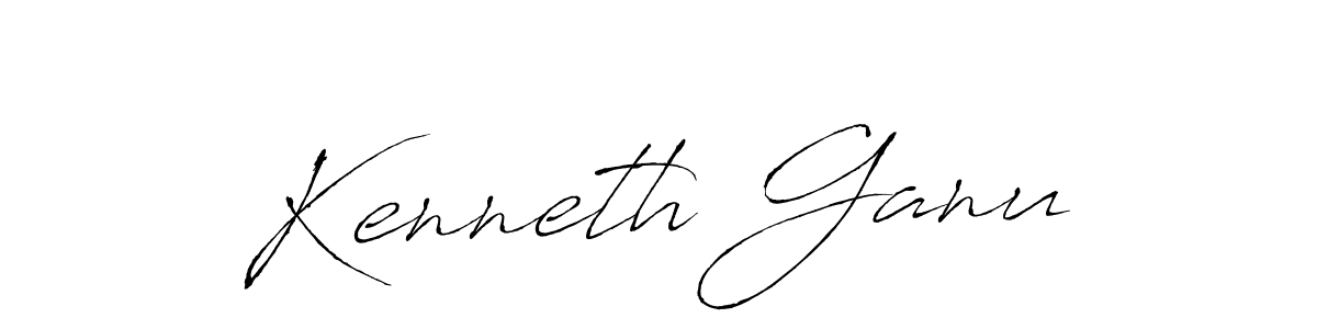 Create a beautiful signature design for name Kenneth Ganu. With this signature (Antro_Vectra) fonts, you can make a handwritten signature for free. Kenneth Ganu signature style 6 images and pictures png