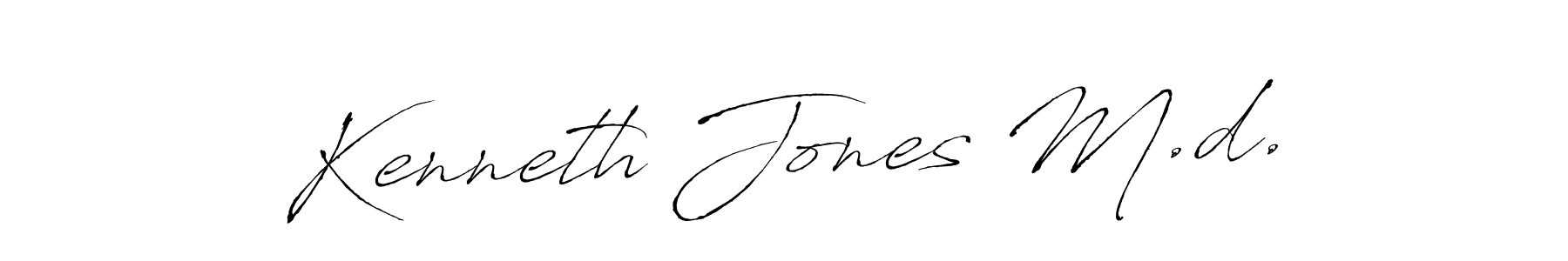 Create a beautiful signature design for name Kenneth Jones M.d.. With this signature (Antro_Vectra) fonts, you can make a handwritten signature for free. Kenneth Jones M.d. signature style 6 images and pictures png