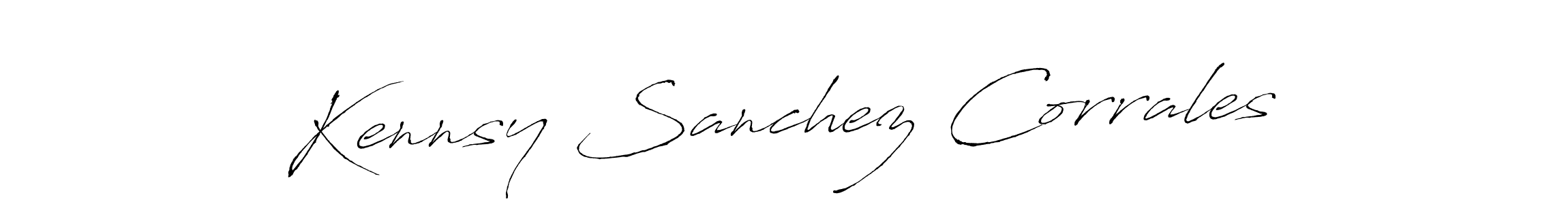 It looks lik you need a new signature style for name Kennsy Sanchez Corrales. Design unique handwritten (Antro_Vectra) signature with our free signature maker in just a few clicks. Kennsy Sanchez Corrales signature style 6 images and pictures png