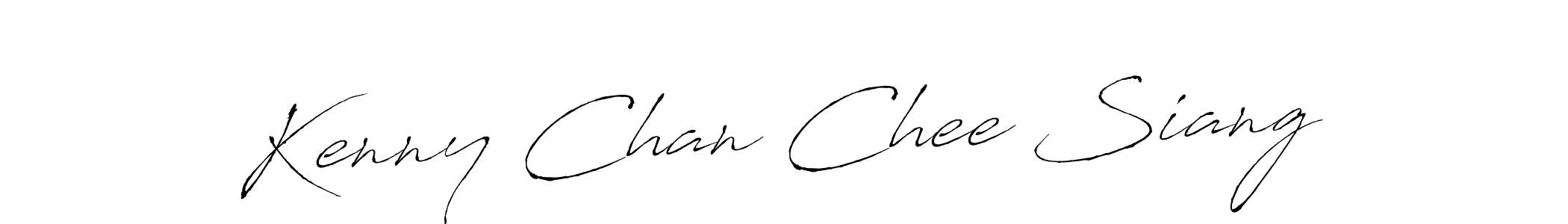 Kenny Chan Chee Siang stylish signature style. Best Handwritten Sign (Antro_Vectra) for my name. Handwritten Signature Collection Ideas for my name Kenny Chan Chee Siang. Kenny Chan Chee Siang signature style 6 images and pictures png