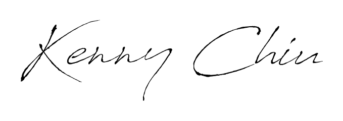 Achieve flawless digital penmanship with Kenny Chiu name in Antro_Vectra font. The perfect tool for creating online signatures. Kenny Chiu signature style 6 images and pictures png