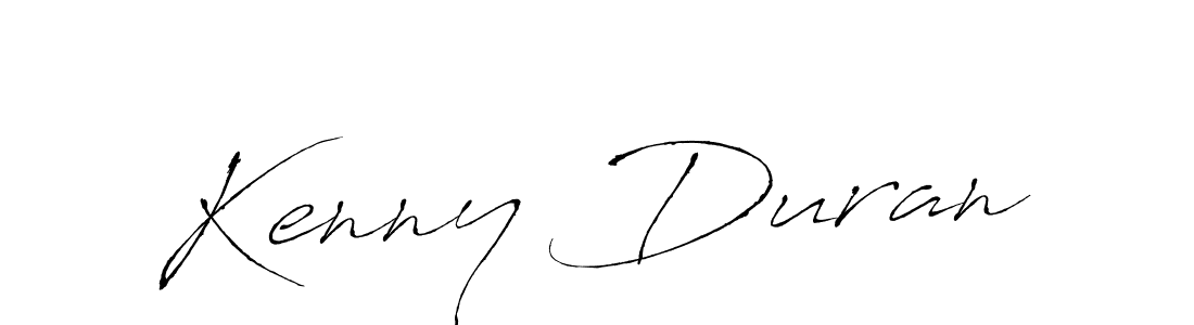 How to make Kenny Duran name signature. Use Antro_Vectra style for creating short signs online. This is the latest handwritten sign. Kenny Duran signature style 6 images and pictures png