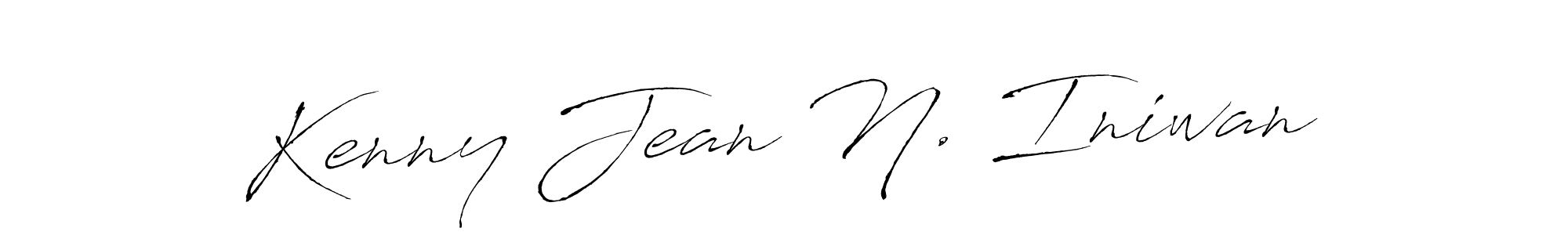 Kenny Jean N. Iniwan stylish signature style. Best Handwritten Sign (Antro_Vectra) for my name. Handwritten Signature Collection Ideas for my name Kenny Jean N. Iniwan. Kenny Jean N. Iniwan signature style 6 images and pictures png