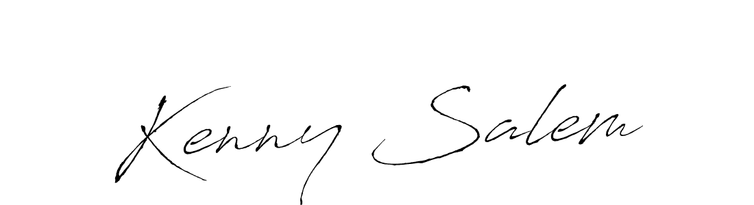 Also You can easily find your signature by using the search form. We will create Kenny Salem name handwritten signature images for you free of cost using Antro_Vectra sign style. Kenny Salem signature style 6 images and pictures png