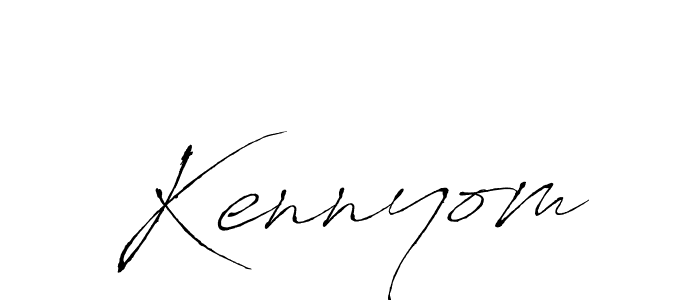Design your own signature with our free online signature maker. With this signature software, you can create a handwritten (Antro_Vectra) signature for name Kennyom. Kennyom signature style 6 images and pictures png