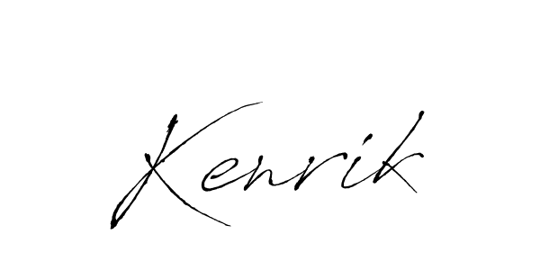 It looks lik you need a new signature style for name Kenrik. Design unique handwritten (Antro_Vectra) signature with our free signature maker in just a few clicks. Kenrik signature style 6 images and pictures png