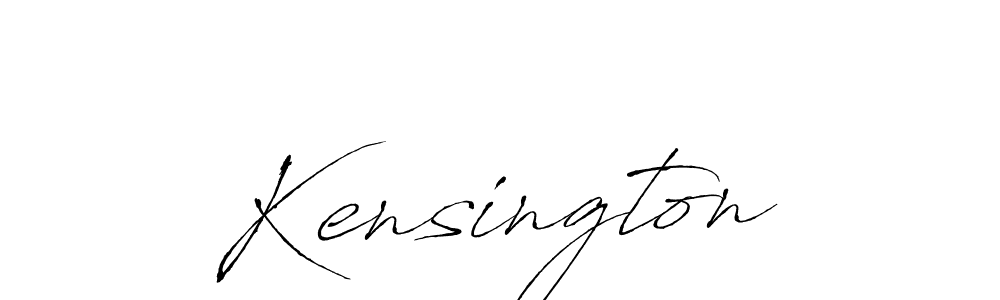 Use a signature maker to create a handwritten signature online. With this signature software, you can design (Antro_Vectra) your own signature for name Kensington. Kensington signature style 6 images and pictures png