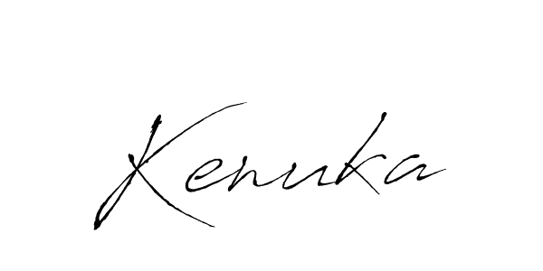 Make a beautiful signature design for name Kenuka. With this signature (Antro_Vectra) style, you can create a handwritten signature for free. Kenuka signature style 6 images and pictures png