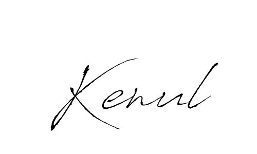 Antro_Vectra is a professional signature style that is perfect for those who want to add a touch of class to their signature. It is also a great choice for those who want to make their signature more unique. Get Kenul name to fancy signature for free. Kenul signature style 6 images and pictures png