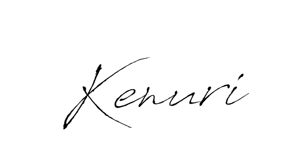How to make Kenuri signature? Antro_Vectra is a professional autograph style. Create handwritten signature for Kenuri name. Kenuri signature style 6 images and pictures png