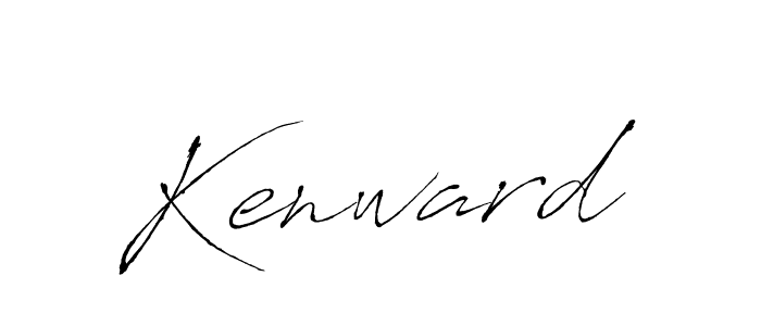 Use a signature maker to create a handwritten signature online. With this signature software, you can design (Antro_Vectra) your own signature for name Kenward. Kenward signature style 6 images and pictures png