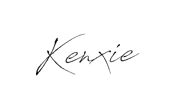 Use a signature maker to create a handwritten signature online. With this signature software, you can design (Antro_Vectra) your own signature for name Kenxie. Kenxie signature style 6 images and pictures png