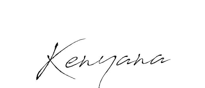 How to make Kenyana name signature. Use Antro_Vectra style for creating short signs online. This is the latest handwritten sign. Kenyana signature style 6 images and pictures png