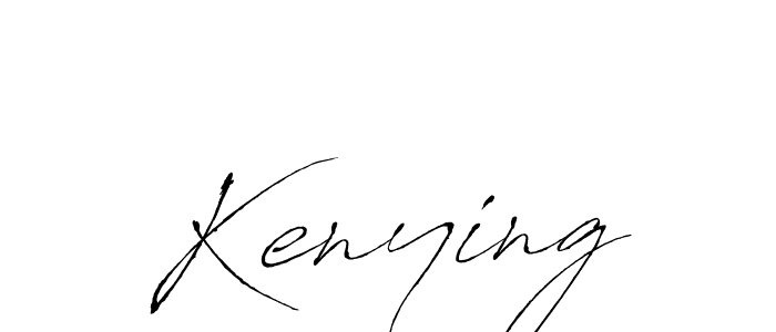 Use a signature maker to create a handwritten signature online. With this signature software, you can design (Antro_Vectra) your own signature for name Kenying. Kenying signature style 6 images and pictures png