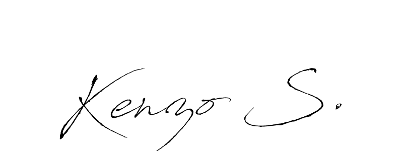 This is the best signature style for the Kenzo S. name. Also you like these signature font (Antro_Vectra). Mix name signature. Kenzo S. signature style 6 images and pictures png