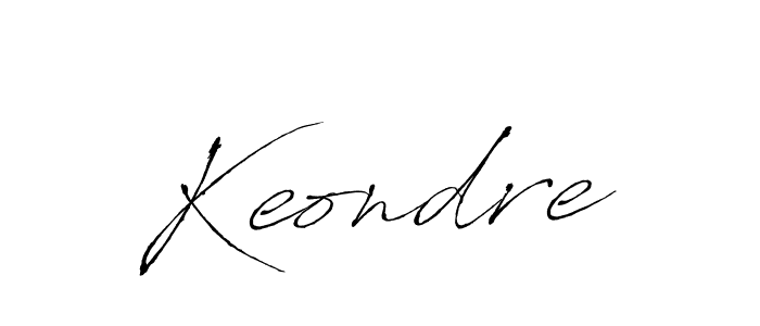 Create a beautiful signature design for name Keondre. With this signature (Antro_Vectra) fonts, you can make a handwritten signature for free. Keondre signature style 6 images and pictures png