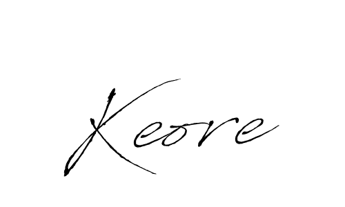 Keore stylish signature style. Best Handwritten Sign (Antro_Vectra) for my name. Handwritten Signature Collection Ideas for my name Keore. Keore signature style 6 images and pictures png