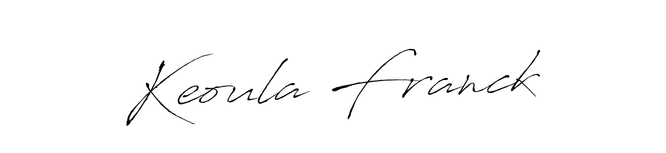 How to make Keoula Franck name signature. Use Antro_Vectra style for creating short signs online. This is the latest handwritten sign. Keoula Franck signature style 6 images and pictures png