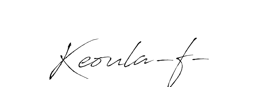 The best way (Antro_Vectra) to make a short signature is to pick only two or three words in your name. The name Keoula-f- include a total of six letters. For converting this name. Keoula-f- signature style 6 images and pictures png