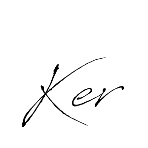 Create a beautiful signature design for name Ker. With this signature (Antro_Vectra) fonts, you can make a handwritten signature for free. Ker signature style 6 images and pictures png