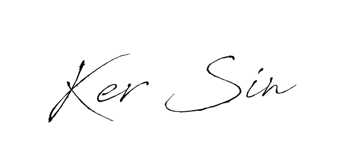 Similarly Antro_Vectra is the best handwritten signature design. Signature creator online .You can use it as an online autograph creator for name Ker Sin. Ker Sin signature style 6 images and pictures png