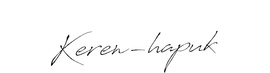Make a beautiful signature design for name Keren-hapuk. With this signature (Antro_Vectra) style, you can create a handwritten signature for free. Keren-hapuk signature style 6 images and pictures png