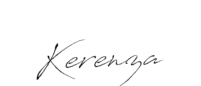 Create a beautiful signature design for name Kerenza. With this signature (Antro_Vectra) fonts, you can make a handwritten signature for free. Kerenza signature style 6 images and pictures png