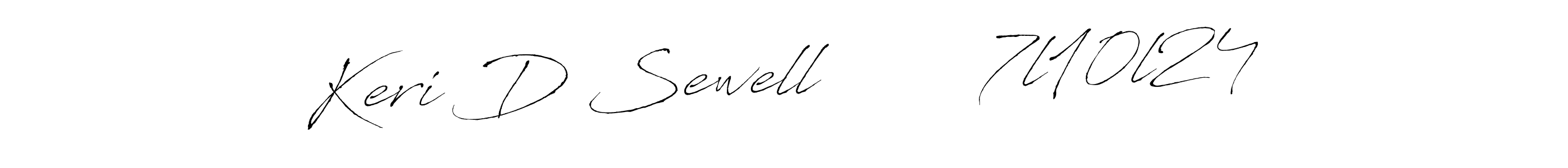 if you are searching for the best signature style for your name Keri D Sewell        7l10l24. so please give up your signature search. here we have designed multiple signature styles  using Antro_Vectra. Keri D Sewell        7l10l24 signature style 6 images and pictures png