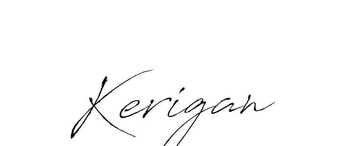 Design your own signature with our free online signature maker. With this signature software, you can create a handwritten (Antro_Vectra) signature for name Kerigan. Kerigan signature style 6 images and pictures png