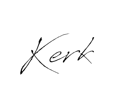 Create a beautiful signature design for name Kerk. With this signature (Antro_Vectra) fonts, you can make a handwritten signature for free. Kerk signature style 6 images and pictures png