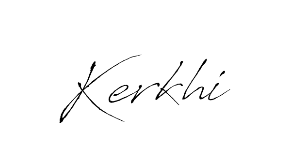 Create a beautiful signature design for name Kerkhi. With this signature (Antro_Vectra) fonts, you can make a handwritten signature for free. Kerkhi signature style 6 images and pictures png