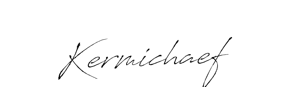 You should practise on your own different ways (Antro_Vectra) to write your name (Kermichaef) in signature. don't let someone else do it for you. Kermichaef signature style 6 images and pictures png