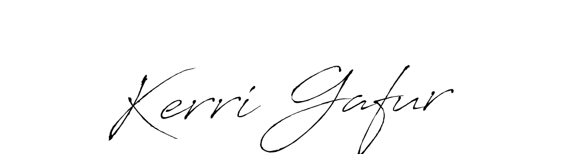 Similarly Antro_Vectra is the best handwritten signature design. Signature creator online .You can use it as an online autograph creator for name Kerri Gafur. Kerri Gafur signature style 6 images and pictures png