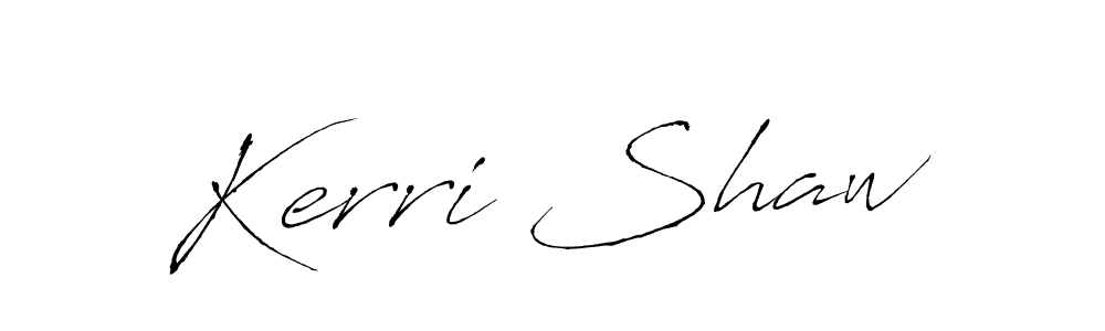 Kerri Shaw stylish signature style. Best Handwritten Sign (Antro_Vectra) for my name. Handwritten Signature Collection Ideas for my name Kerri Shaw. Kerri Shaw signature style 6 images and pictures png