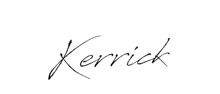 You should practise on your own different ways (Antro_Vectra) to write your name (Kerrick) in signature. don't let someone else do it for you. Kerrick signature style 6 images and pictures png