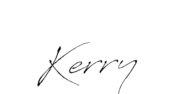 Create a beautiful signature design for name Kerry . With this signature (Antro_Vectra) fonts, you can make a handwritten signature for free. Kerry  signature style 6 images and pictures png