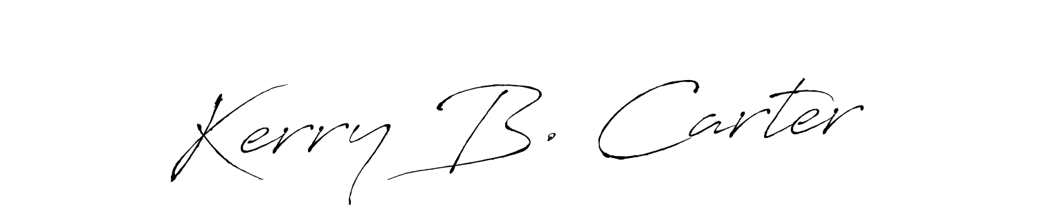 if you are searching for the best signature style for your name Kerry B. Carter. so please give up your signature search. here we have designed multiple signature styles  using Antro_Vectra. Kerry B. Carter signature style 6 images and pictures png