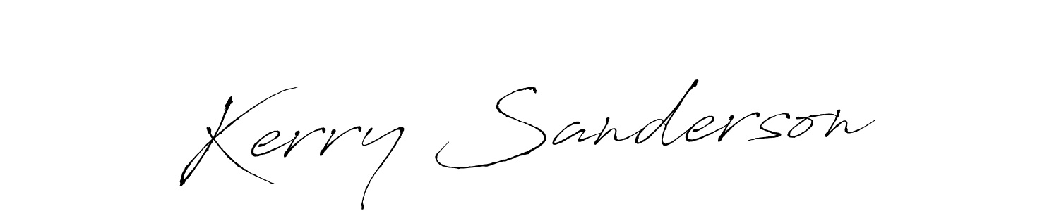 Also we have Kerry Sanderson name is the best signature style. Create professional handwritten signature collection using Antro_Vectra autograph style. Kerry Sanderson signature style 6 images and pictures png