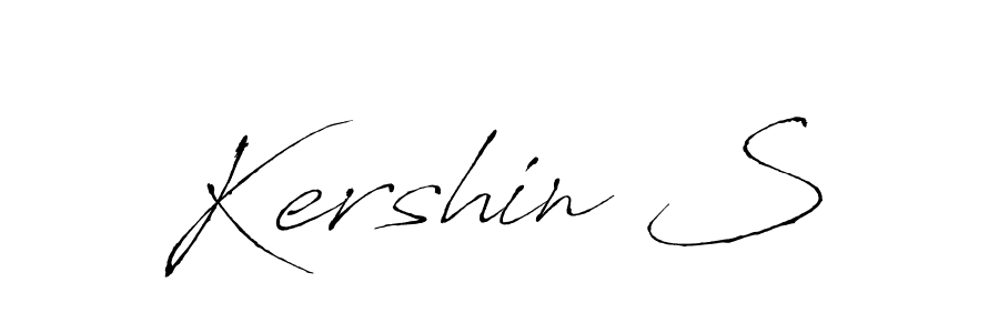 You can use this online signature creator to create a handwritten signature for the name Kershin S. This is the best online autograph maker. Kershin S signature style 6 images and pictures png