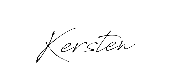 Design your own signature with our free online signature maker. With this signature software, you can create a handwritten (Antro_Vectra) signature for name Kersten. Kersten signature style 6 images and pictures png