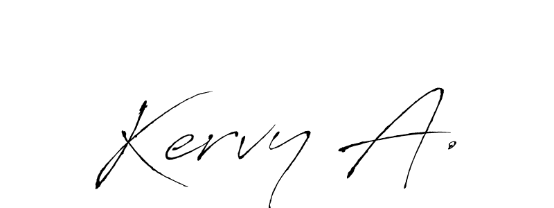 Also You can easily find your signature by using the search form. We will create Kervy A. name handwritten signature images for you free of cost using Antro_Vectra sign style. Kervy A. signature style 6 images and pictures png