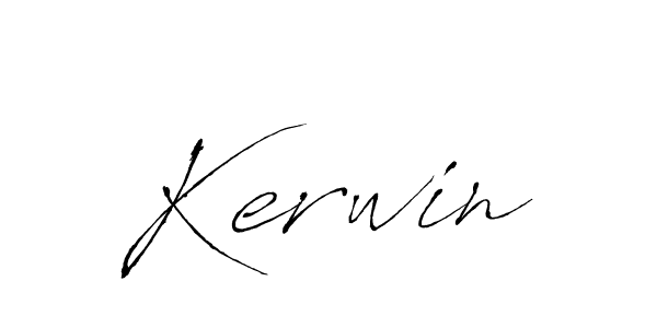 Kerwin stylish signature style. Best Handwritten Sign (Antro_Vectra) for my name. Handwritten Signature Collection Ideas for my name Kerwin. Kerwin signature style 6 images and pictures png