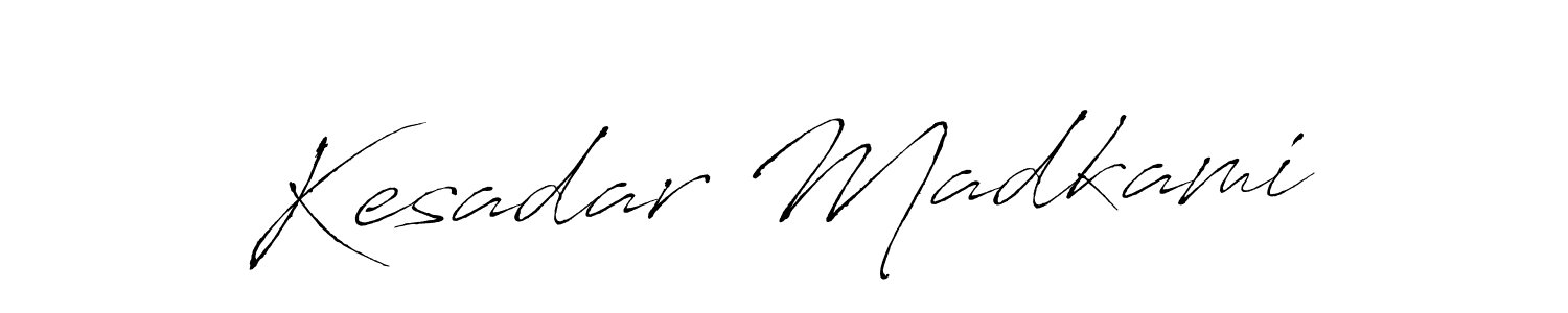 Create a beautiful signature design for name Kesadar Madkami. With this signature (Antro_Vectra) fonts, you can make a handwritten signature for free. Kesadar Madkami signature style 6 images and pictures png