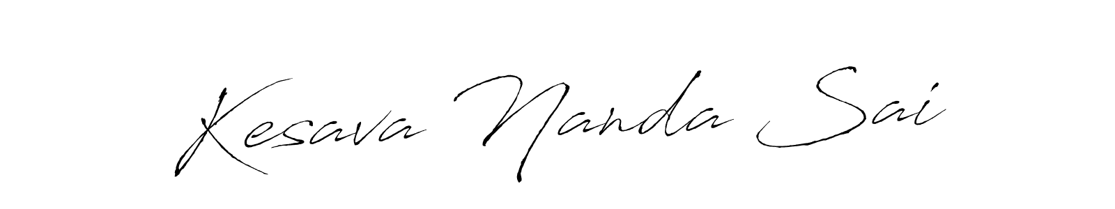 The best way (Antro_Vectra) to make a short signature is to pick only two or three words in your name. The name Kesava Nanda Sai include a total of six letters. For converting this name. Kesava Nanda Sai signature style 6 images and pictures png