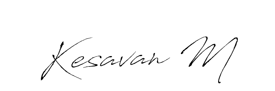 Similarly Antro_Vectra is the best handwritten signature design. Signature creator online .You can use it as an online autograph creator for name Kesavan M. Kesavan M signature style 6 images and pictures png