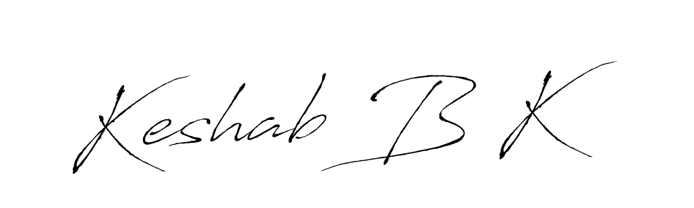 How to make Keshab B K signature? Antro_Vectra is a professional autograph style. Create handwritten signature for Keshab B K name. Keshab B K signature style 6 images and pictures png